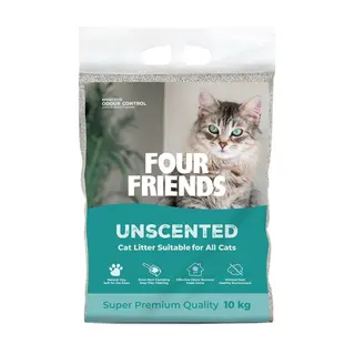 Produktfoto för FourFriends Cat Litter Unscented 10 kg