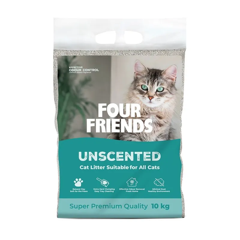 Alternativ bild 0 för FourFriends Cat Litter Unscented 10 kg