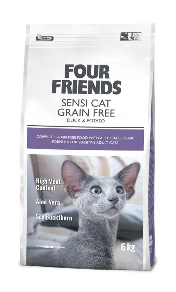 Alternativ bild 0 för FourFriends Cat Sensi Cat Grain Free Duck & Potato (6 kg)