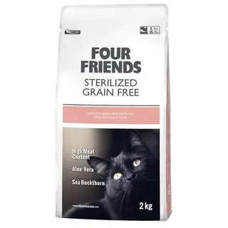 Produktfoto för FourFriends Cat Sterilized Grain Free (2 kg)