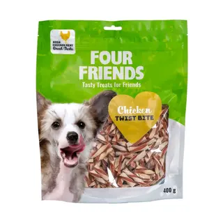 Produktfoto för FourFriends Dog Chicken Twist Bite 400 g