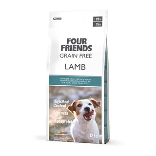 Produktfoto för FourFriends Dog Grain Free Lamb (12 kg)