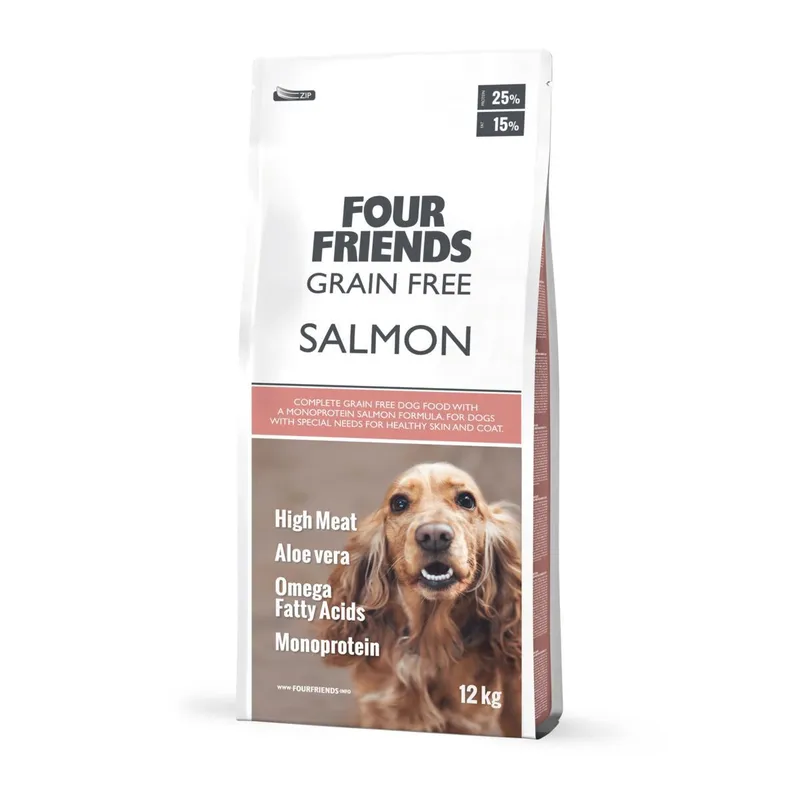Alternativ bild 0 för FourFriends Dog Grain Free Salmon (12 kg)