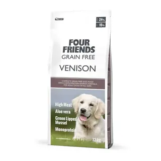 Produktfoto för FourFriends Dog Grain Free Venison (12 kg)