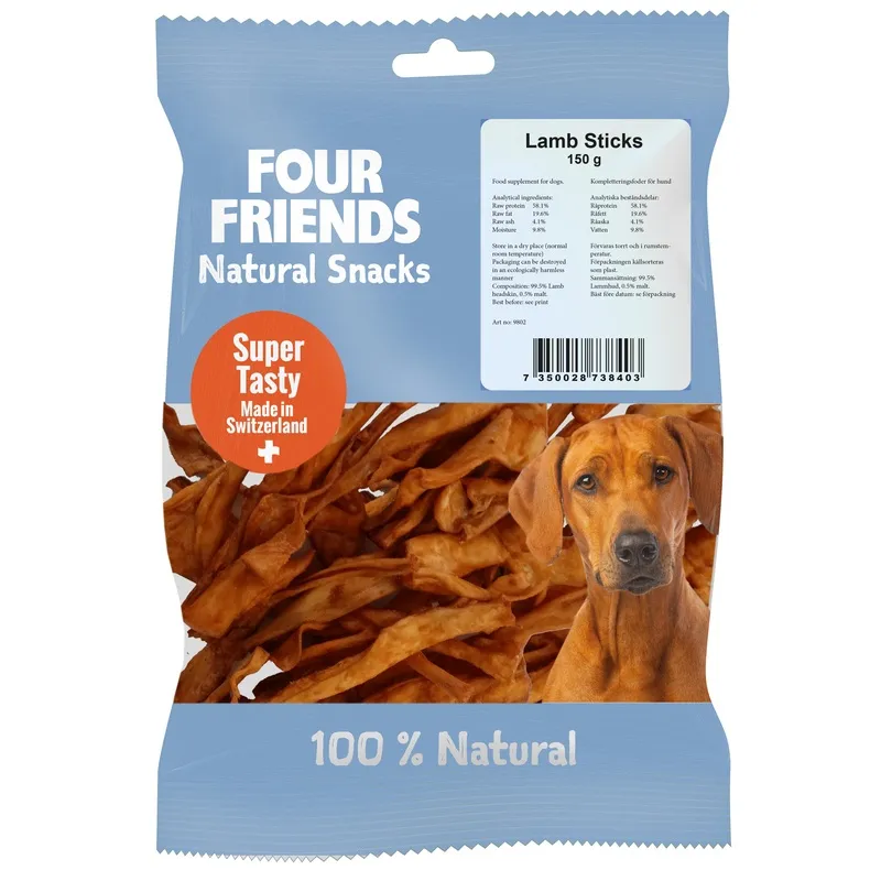 Bild 1 för FourFriends Dog Lamb Sticks 150 g