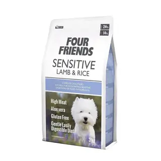 Produktfoto för FourFriends Dog Sensitive Lamb & Rice 3 kg