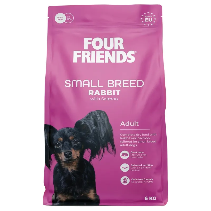 Bild 2 för FourFriends Dog Small Breed Rabbit 6 kg