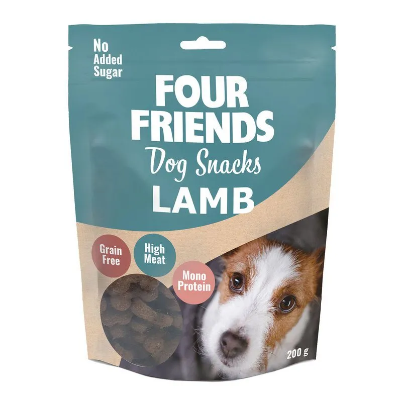 Bild 1 för FourFriends Dog Snacks Lamb 200 g