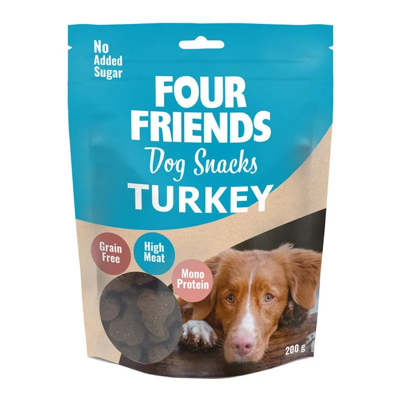 Bild 1 för FourFriends Dog Snacks Turkey 200 g
