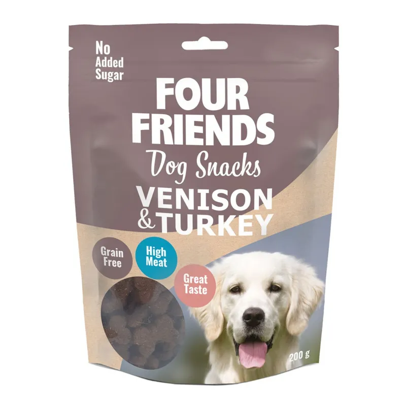 Bild 2 för FourFriends Dog Snacks Venison & Turkey 200 g