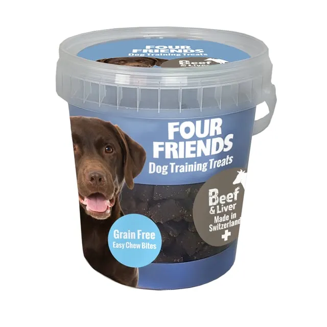Alternativ bild 0 för FourFriends Dog Training Treats Grain Free Beef & Liver 400 g