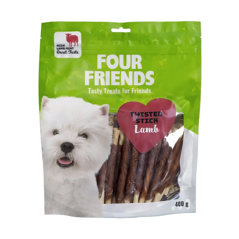 Bild 2 för FourFriends Dog Twisted STick Lamb 12,5 cm 40 st