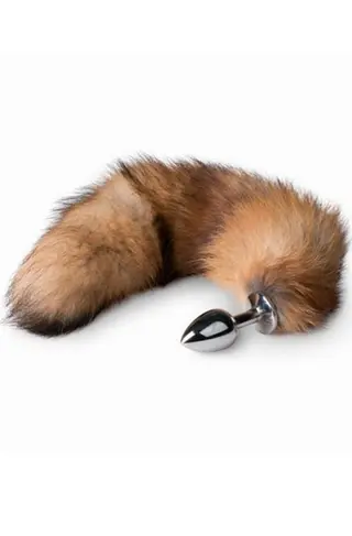 Produktfoto för Fox Tail Plug No. 1 Silver 42 cm Analplugg med svans