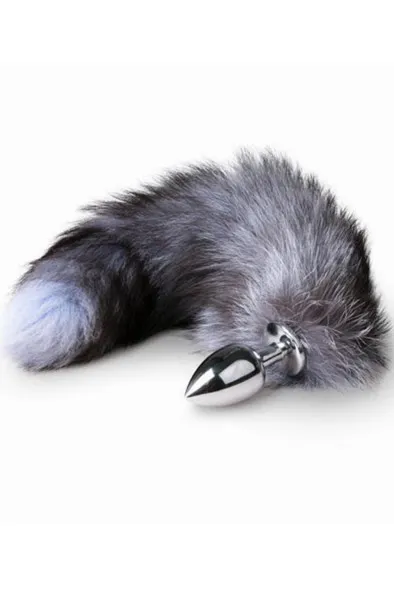 Bild 2 för Fox Tail Plug No.4 -Silver