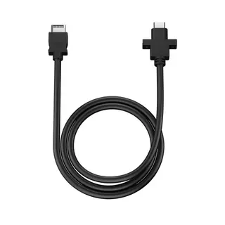 Produktfoto för Fractal Design Model D - USB-kabel - USB-C-huvud (hane) till 24 pin USB-C (hona) kan monteras på panel - 67 cm - svart - för Fractal Design Focus 2  Pop Air, Mini Air RGB, Mini Silent, Silent, XL Air RGB, XL Silent