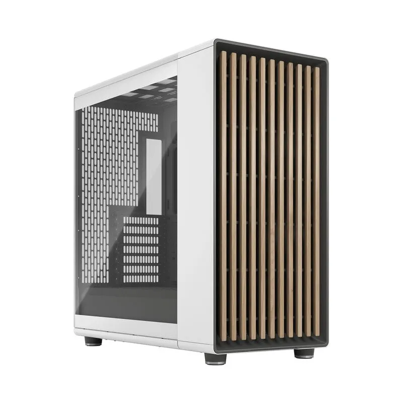 Alternativ bild 0 för Fractal Design North XL - Tower - utökad ATX - genomskinlig sidopanel (härdat glas) - ingen strömförsörjning (ATX) - kritvit - USB/Audio/Mic