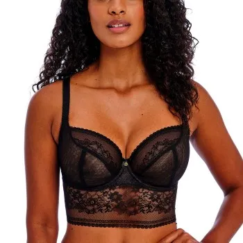 Alternativ bild 0 för Freya BH Sydnie Underwired Longline Bra Svart G 65 Dam