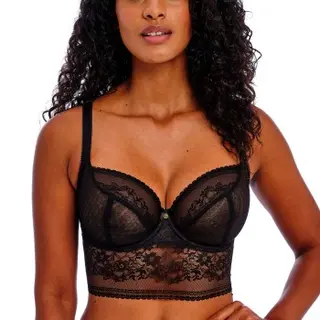 Produktfoto för Freya BH Sydnie Underwired Longline Bra Svart I 65 Dam