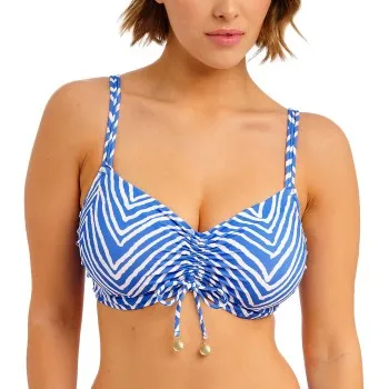 Alternativ bild 0 för Freya Fiji Falls Bralette Bikini Top Vit/Blå G 75 Dam