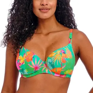 Produktfoto för Freya Isla Margarita Plunge Bikini Bra Jadegrön G 75 Dam