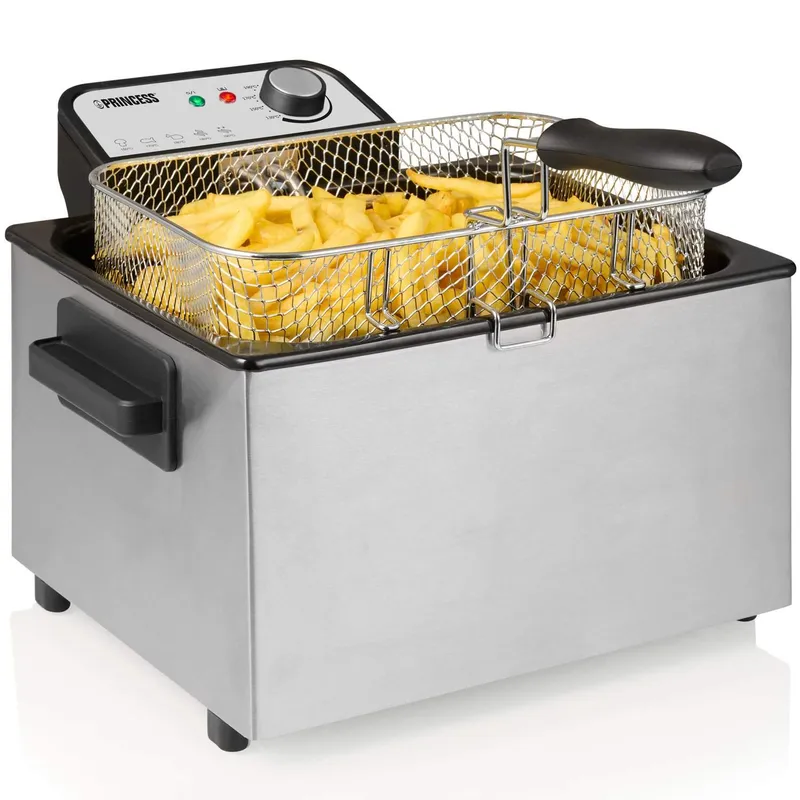 Bild 2 för Fritös 5l Maxi 184090 3270W Rostfritt stål Emaljerad balja