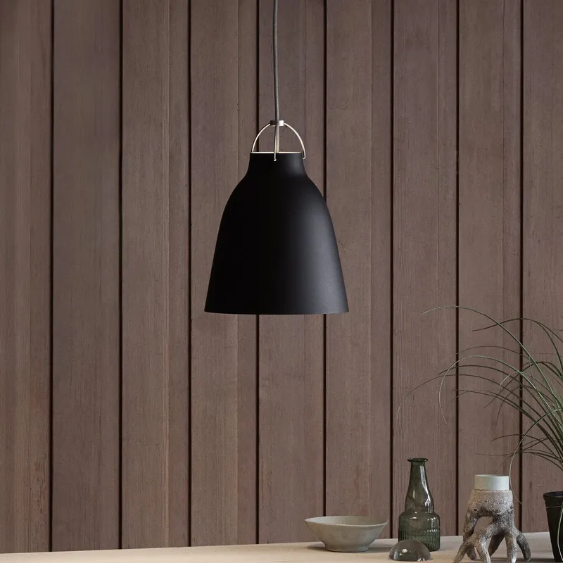 Bild 1 för Fritz Hansen - Caravaggio P2 Taklampa Mat Svart 3m