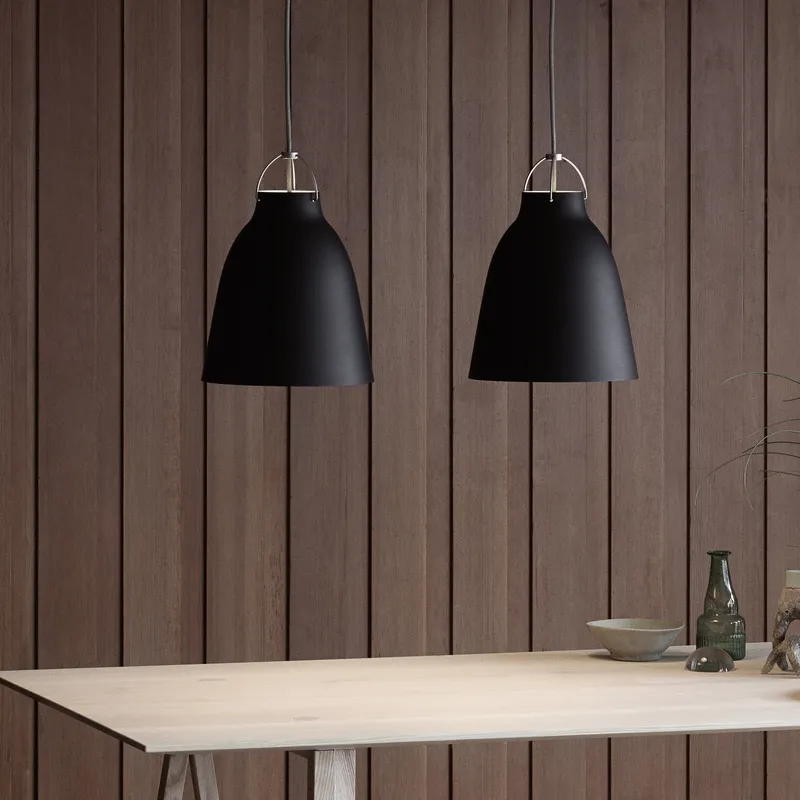 Bild 2 för Fritz Hansen - Caravaggio P2 Taklampa Mat Svart 3m