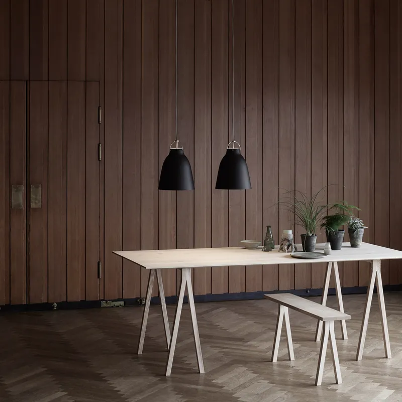Bild 3 för Fritz Hansen - Caravaggio P2 Taklampa Mat Svart 3m