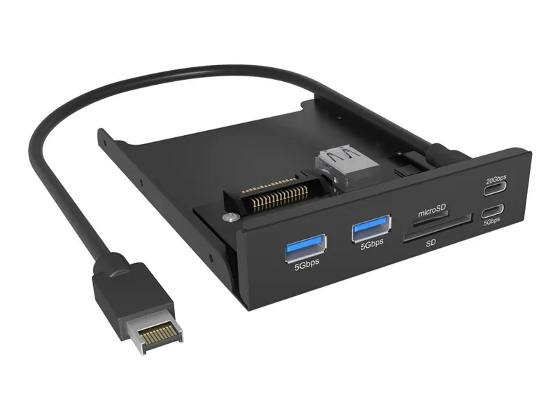 Alternativ bild 0 för Front panel 3.5" with USB Hub and carder readers