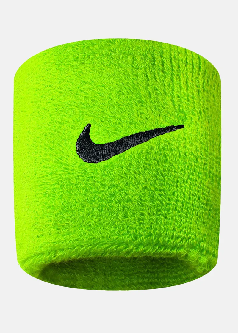 Bild 2 för Frotki na rękę Nike Swoosh 2 vnt. limonkowe NNN04710