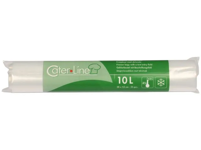 Alternativ bild 0 för Fryspåse, plast, 10 l, 53 x 28 cm, rulle med 25 påsar