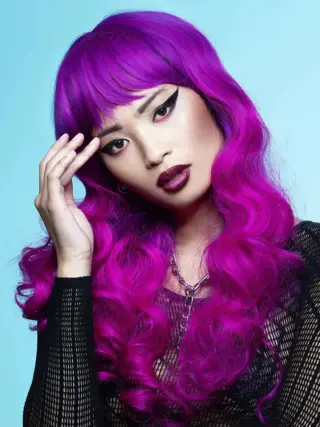 Produktfoto för Fuchsia Passion™ Siren™ Peruk Lila