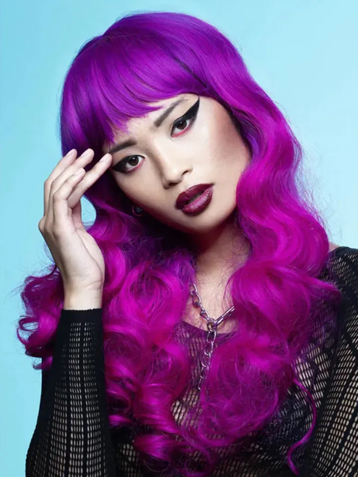 Bild 1 för Fuchsia Passion™ Siren™ Peruk Lila