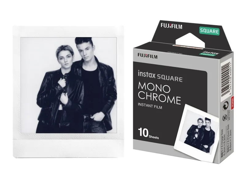 Alternativ bild 0 för Fujifilm Instax Square MONOCHROME - Svartvit film för snabbframkallning - 10 exponeringar