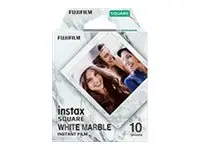 Produktfoto för Fujifilm Instax Square White Marble - Färgfilm för snabbframkallning - 10 exponeringar