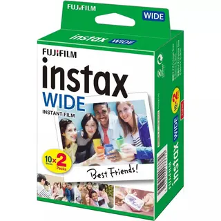 Produktfoto för Fujifilm Instax Wide - Färgfilm för snabbframkallning - ISO 800 - 10 exponeringar - 2 kassetter