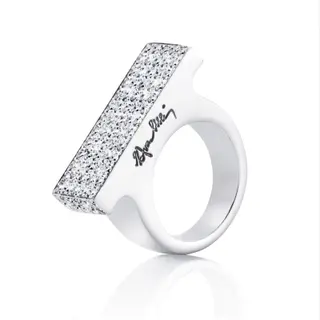 Produktfoto för Funky Bling Ring Vitguld 15.00 mm