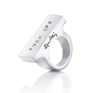 Produktfoto för Funky - Paparazzi Ring Silver 15.00 mm