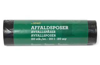 Produktfoto för G.Funder AFFALDSPOSER M/SNØRELUK 20L 20MY