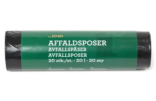 Produktfoto för G.Funder AFFALDSPOSER M/SNØRELUK 20L 20MY