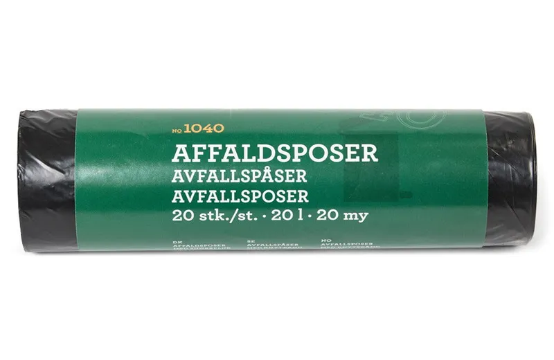 Alternativ bild 0 för G.Funder AFFALDSPOSER M/SNØRELUK 20L 20MY