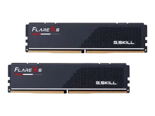 Produktfoto för G.Skill Flare X5 - DDR5 - sats - 32 GB: 2 x 16 GB - DIMM 288-pin låg - 6000 MHz / PC5-48000 - CL30 - 1.35 V - ej buffrad - icke ECC - mattsvart