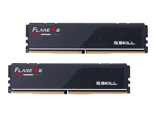 Produktfoto för G.Skill Flare X5 - DDR5 - sats - 32 GB: 2 x 16 GB - DIMM 288-pin låg - 6000 MHz / PC5-48000 - CL36 - 1.35 V - ej buffrad - icke ECC - mattsvart
