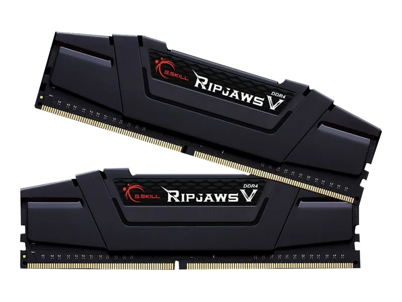 Alternativ bild 0 för G.Skill Ripjaws V - DDR4 - sats - 32 GB: 2 x 16 GB - DIMM 288-pin - 3600 MHz / PC4-28800 - CL18 - 1.35 V - ej buffrad - icke ECC - classic black