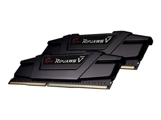 Produktfoto för G.Skill Ripjaws V - DDR4 - sats - 32 GB: 2 x 16 GB - DIMM 288-pin - 4000 MHz / PC4-32000 - CL18 - 1.4 V - ej buffrad - icke ECC - classic black