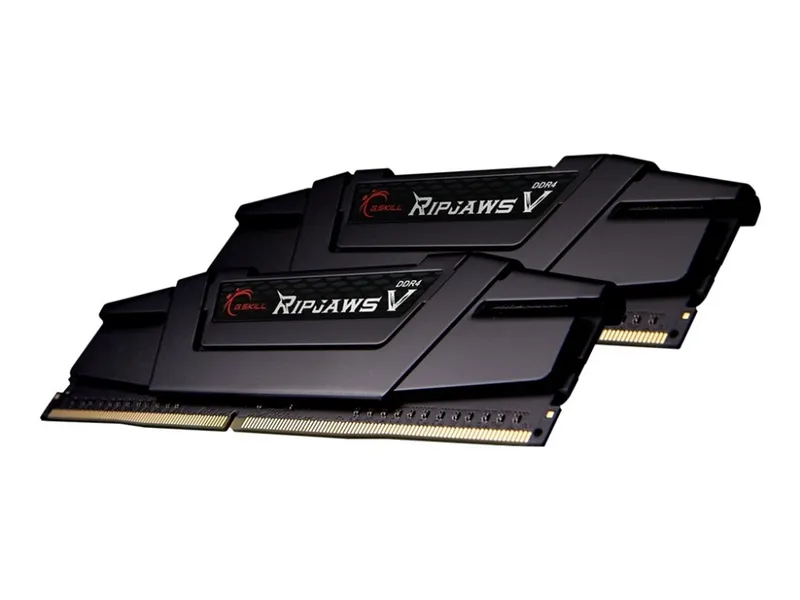 Alternativ bild 0 för G.Skill Ripjaws V - DDR4 - sats - 32 GB: 2 x 16 GB - DIMM 288-pin - 4000 MHz / PC4-32000 - CL18 - 1.4 V - ej buffrad - icke ECC - classic black