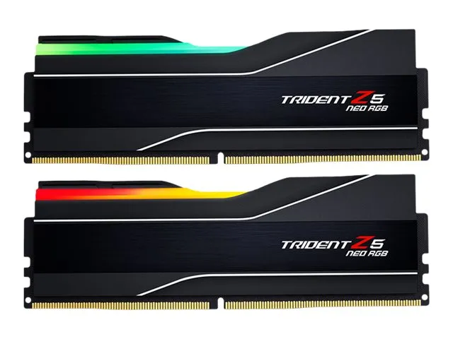 Alternativ bild 0 för G.Skill Trident Z5 Neo RGB - DDR5 - sats - 32 GB: 2 x 16 GB - DIMM 288-pin - 6000 MHz / PC5-48000 - CL36 - 1.35 V - ej buffrad - icke ECC - mattsvart