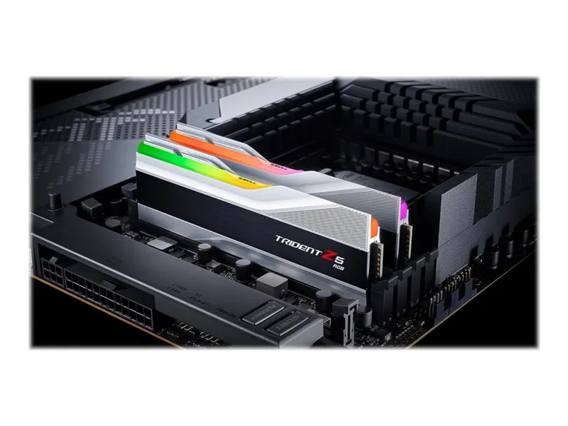 Alternativ bild 0 för G.Skill Trident Z5 RGB DDR5-6400 - 32GB - CL32 - Dual Channel (2 st) - Intel XMP - Silver med RGB