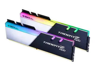 Produktfoto för G.Skill TridentZ Neo Series - DDR4 - set - 32 GB: 2 x 16 GB - DIMM 288-PIN - 3600 MHz / PC4-28800 - CL16 - 1,35 V - utan buffert - icke-ECC - borstad svart, borstad svart aluminium, pulverlackerad silver