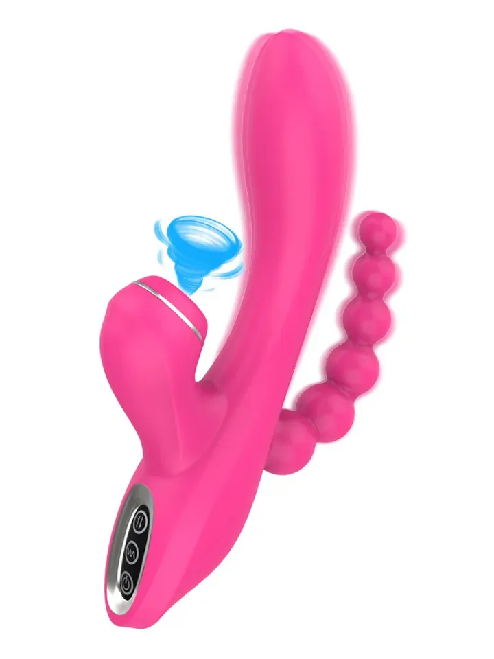 Bild 1 för G-spot Vibrator With Sucking & Anal Beads
